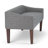 Parris 50"W Upholstered Contemporary Bench with Tufted Cushion and Solid Wood Legs-799954892
