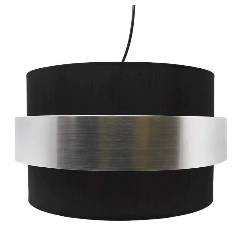 Elizondo 1 - Light Single Pendant, Silver, Black/Silver