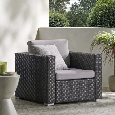Parfrey Wicker Outdoor Lounge Chair