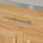 Indoor Compact Bamboo Rolling Kitchen Cart with Stainless Steel Top, Drawer & Cabinet