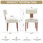 Chaises de salle à manger à accoudoirs sans accoudoirs en bois d'hévéa massif l 24,8 po x P 20,47 po x H 33,86 po DG Collection