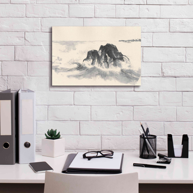 «Ocean Waves» par Chris Paschke, estampe numérique sur toile, H 12 po x l 18 po x P 0,75 po