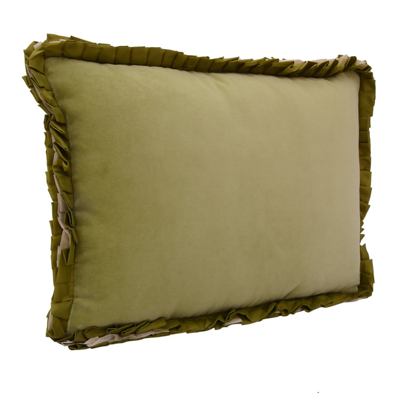 Higgston Rectangular Lumbar Cushion, Kiwi Green