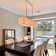 Morton 6 - Light Rectangle Textile Chandelier with Reflector on the Bottom
