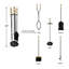 Ensemble de foyer à outils en métal 5 pièces Woodbranch-1137692289