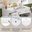 Meuble-lavabo de 36 po avec lavabo en céramique, tiroirs standard et double couche, portes à fermeture en douceur, tablettes réglables, armoire de rangement moderne pour petites et moyennes salles de bain-1898387844