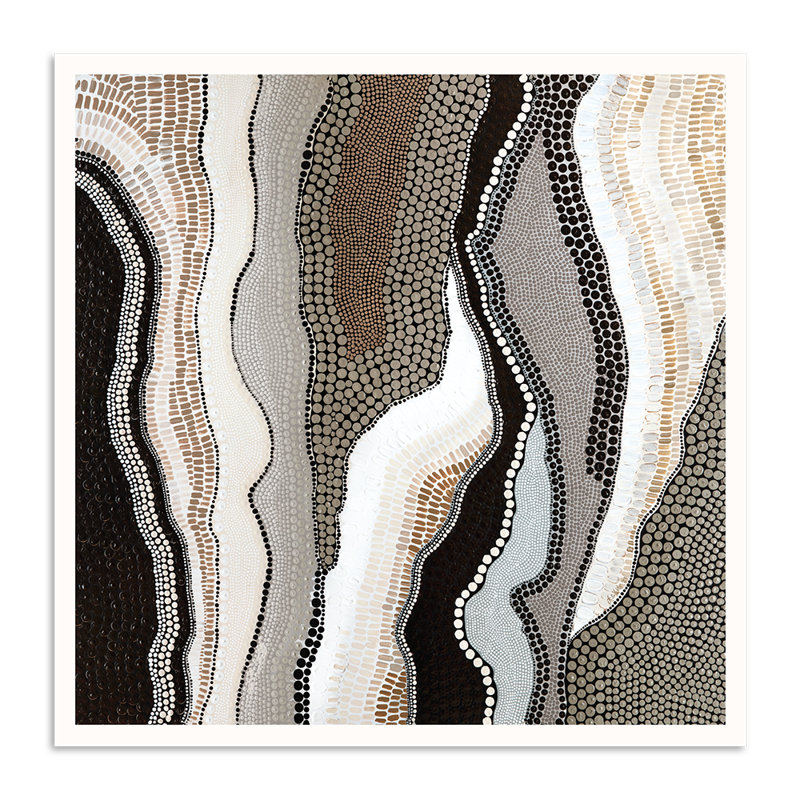 Warlangem by Kamilya Lowana White - Print, Paper, 66cm H x 66cm W