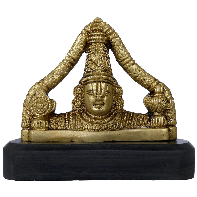 Tirupati Balaji sur base en bois