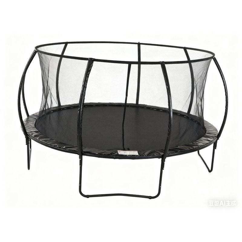 Trampoline avec filet de sécurité pour adultes, trampolines de loisirs en acier inoxydable de 16 pi pour les cours extérieures avec échelle