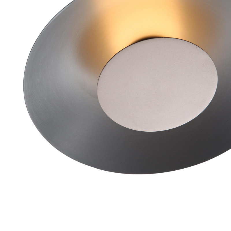 Luma LED Flush Mount - 12", Graphite, Bronze