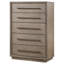 Prescott Taupe Oak 5-drawer Bedroom Chest