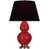 Rouge rubis émaillé / argent antique sélectionné