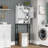 Ancilin Over-the-Toilet Storage Cabinet, Bathroom Shelf Over Toilet, Bathroom Storage Cabinet Organizer with Doors-1382293060