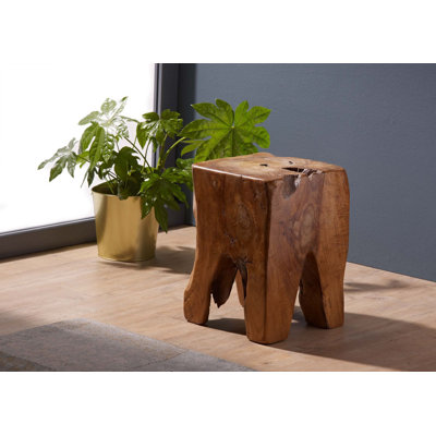 Unika Solid Wood Accent Stool