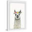 «Riva Flower Crowned Llama», reproduction encadrée-2096533909