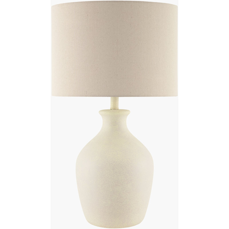 Booker Cerria Table Lamp, White, Beige