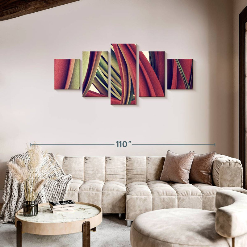Wallie Twisted Shape, 36" H x 80" W
