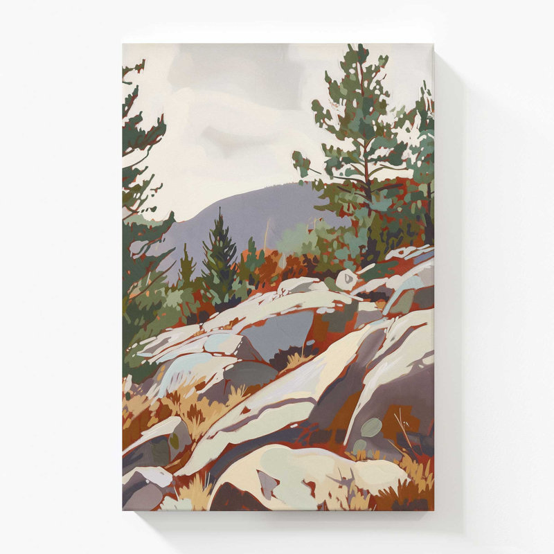 Impression sur toile Rocky Mountain View II, Toile tendue, 60" H x 40" W x 1.25" D