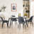 Chardee Tufted Upholstered Dining Chairs Faux Leather Waterproof Side Chair With Metal Frame-304930571