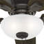 Ventilateur de plafond encastré à 5 pales de 52 po avec chaînette et ensemble d'éclairage inclus Kenbridge-23554652