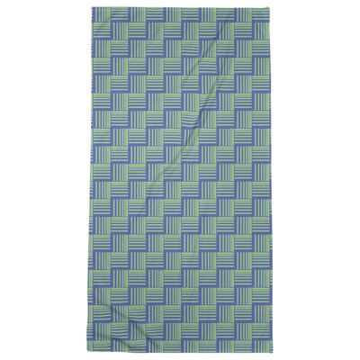 Serviette de bain à rayures Baskettressée classique