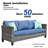GRST Wicker 7 - Person Patio Conversation Set with Cushions-2024023335