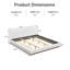 Lit plateforme tapissier Boucle avec base en bois massif grain de bois, lattes robustes et assemblage facile-1150975381