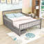Lit plateforme en bois avec tête de lit, garde-corps et tiroirs de rangement Idahlia-232336864-232336878