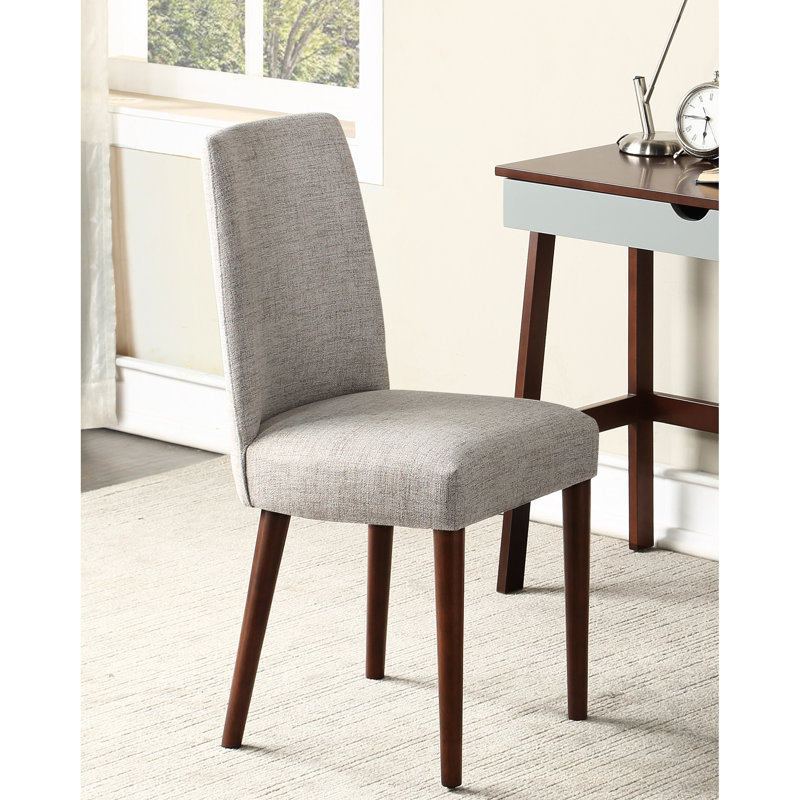 Chaise avec assise et pieds en textile gris - Housse pour meuble