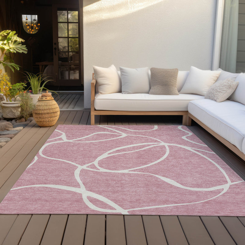 Machine Washable Indoor/Outdoor Chayden ACN999 Rug, Rectangle 3' x 5'