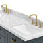 Meuble-lavabo double autoportant 67 po avec plateau en marbre Cambridge-90865108-132355252