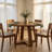 47.2" Solid Wood Round Dining Table
