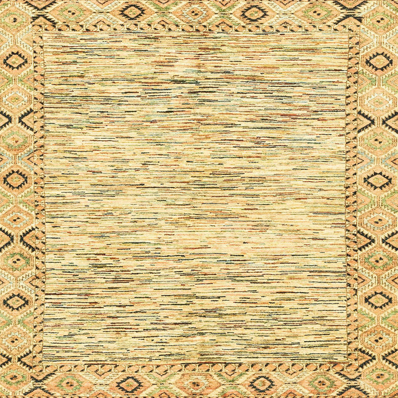 Tapis abstrait moderne 3418, Carré 7 pi