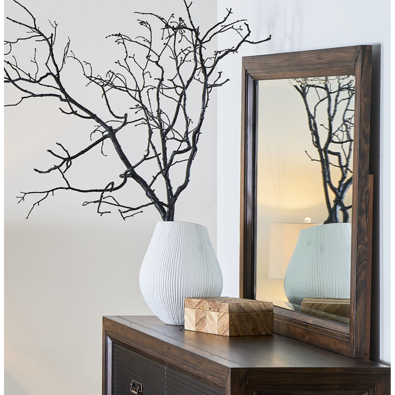 Miroir 48 po rustique, bois de pin massif et placages, aucun assemblage requis, verre biseauté, supports de commode positionnés partout, situés quelque part
