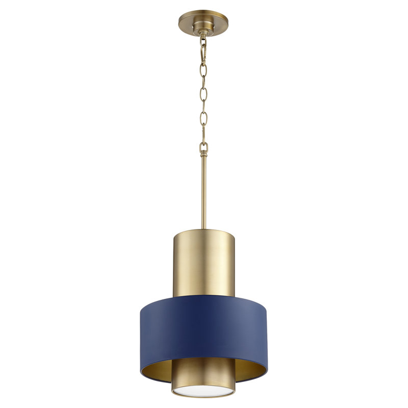 Luminaire suspendu cylindrique à 1 lumière Oakhaven