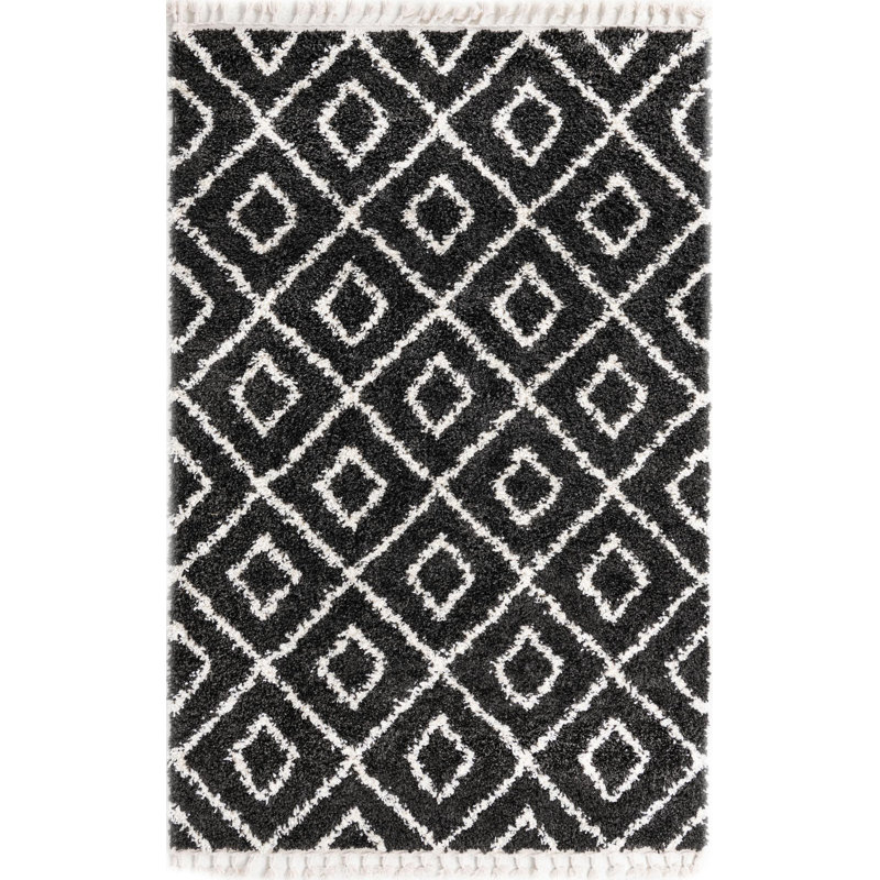 Bikales Geometric Indoor Rug, Rectangle 5'3" x 8'