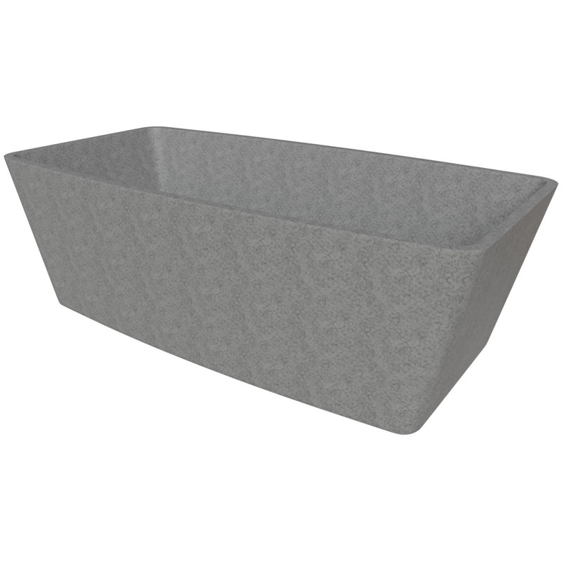 71'' x 35.4'' No Mounting / Installation Required Soaking Stone Bathtub