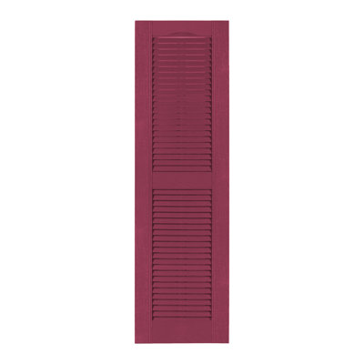 Custom Louvered Shutter with Cathedral Top