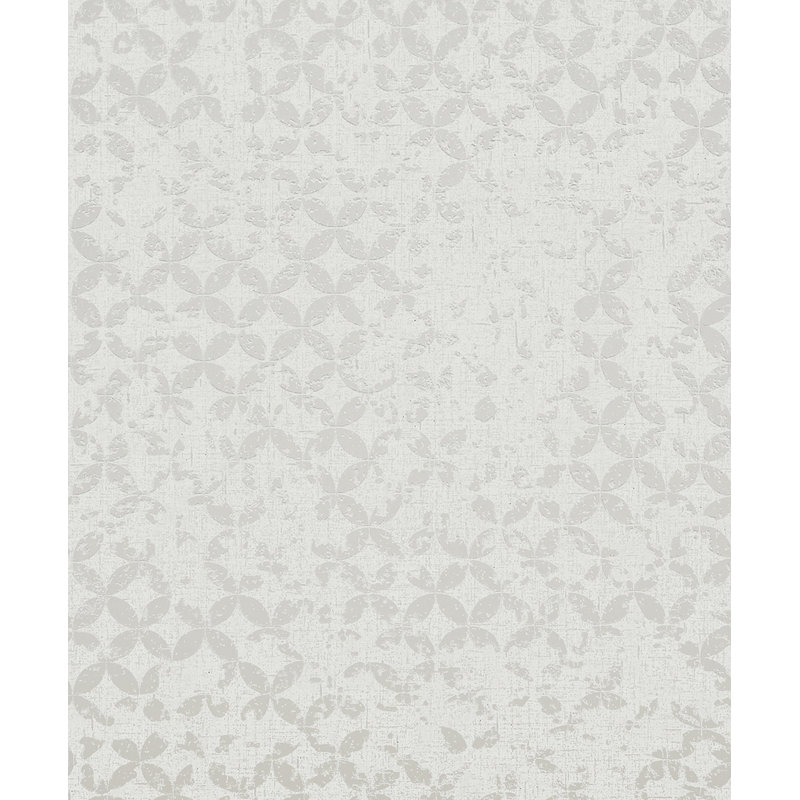 City Romance Abstract Wallpaper, White