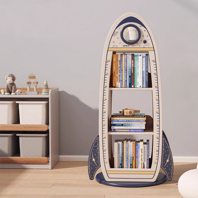 Bibliothèque standard moderne en bois massif