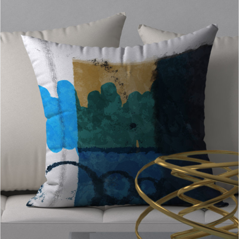 Housse de coussin décorative carrée crémeux, 24" X 24"