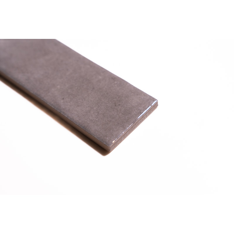 Carreau de métro brillant Imagine Brillo 2,4 po x 10 po (32 carreaux) - Porcelaine, plancher et piscine, Gris
