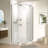 Pivot Shower Door With 1/4" Tempered Glass - -Angle Enclosure 34.75 In. X 72 Hassle- Reliable Leakage Performance Clear Style Uninterrupted Robust Feature-120912347