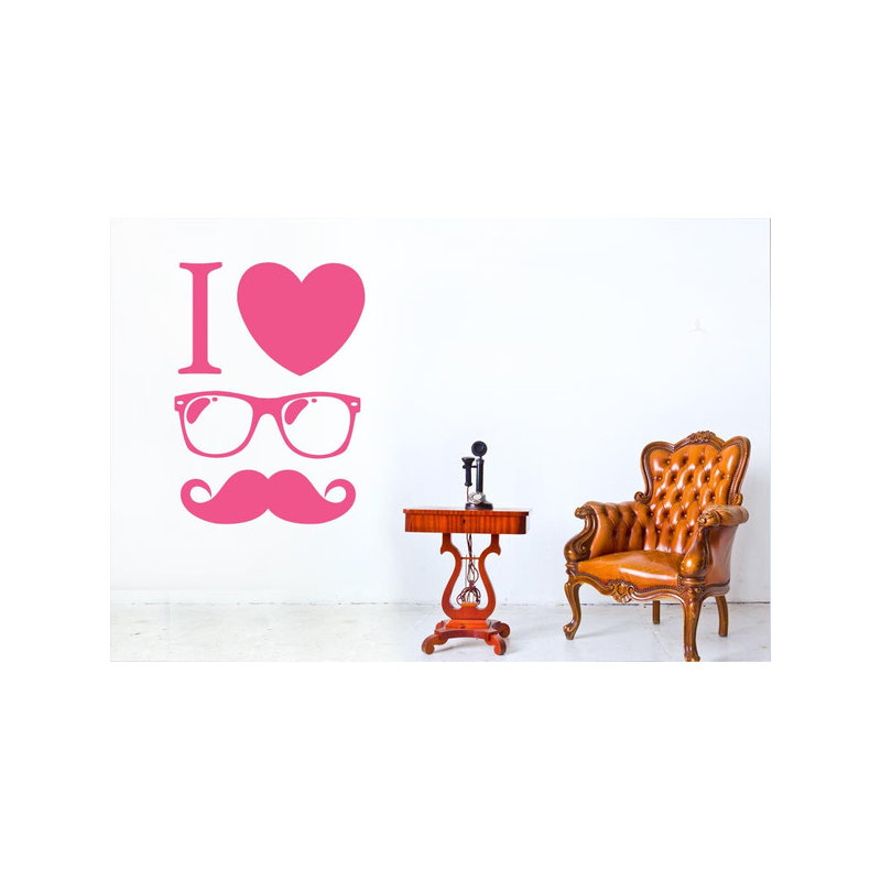 Non-Wall Damaging Wall Decal, Pink, Large