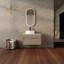 Meuble-lavabo mural 32 po avec lavabo en céramique et panneau plat en PVC, 2 portes à fermeture douce et 1 tiroir, emballage KD, panneau de particules-1824432291