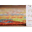 Tapis oriental multicolore en laine Kilim 4 x 6