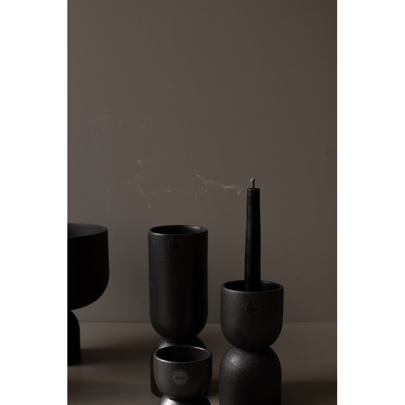 Vase de table en céramique Genelda, H 3,94 po x l 2,76 po x P 2,76 po