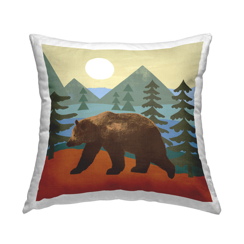Coussin Brown Bear Woodland