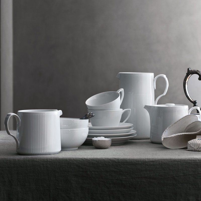 Royal Copenhagen White Fluted 24 oz. Pitcher