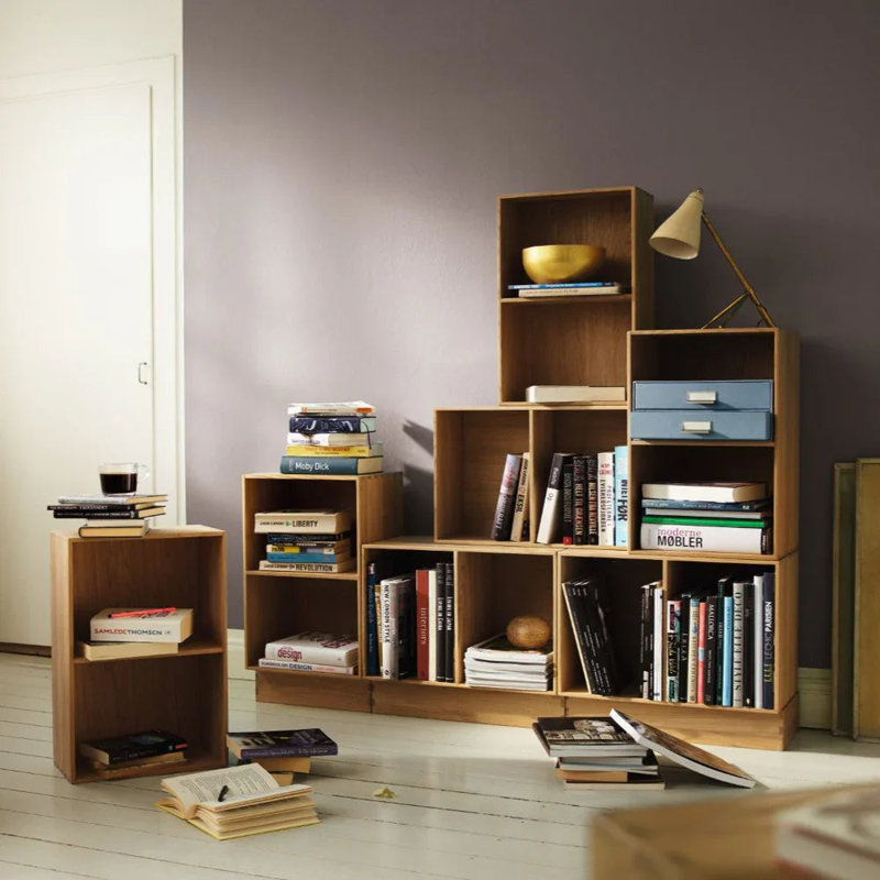 Mogens Kock B98 Solid Wood Bookcase, (1 Shelves) 3.94"H x 14.17"W x 6.69"D